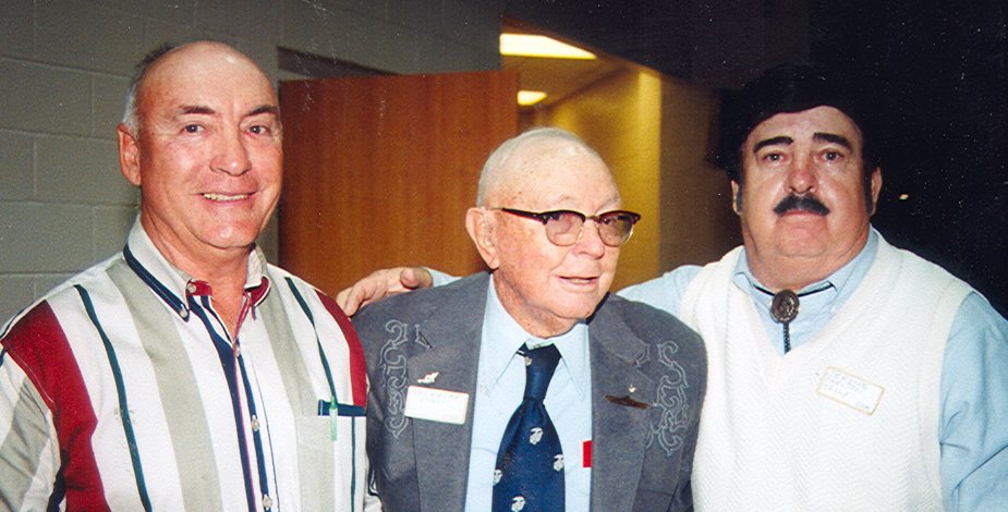 Donell Stancil and Ralph Stancil with Jerome Carlton Kelly at the 1997 Stancil Family Reunion in Kenly, North Carolina.