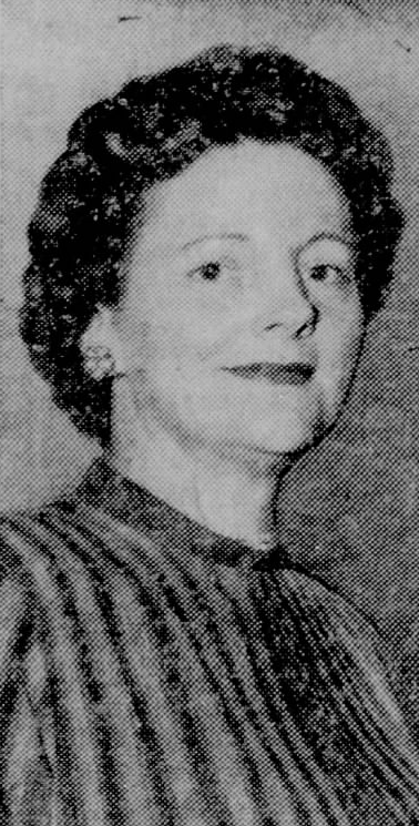 Nancy Lee Hill Callender in 1957