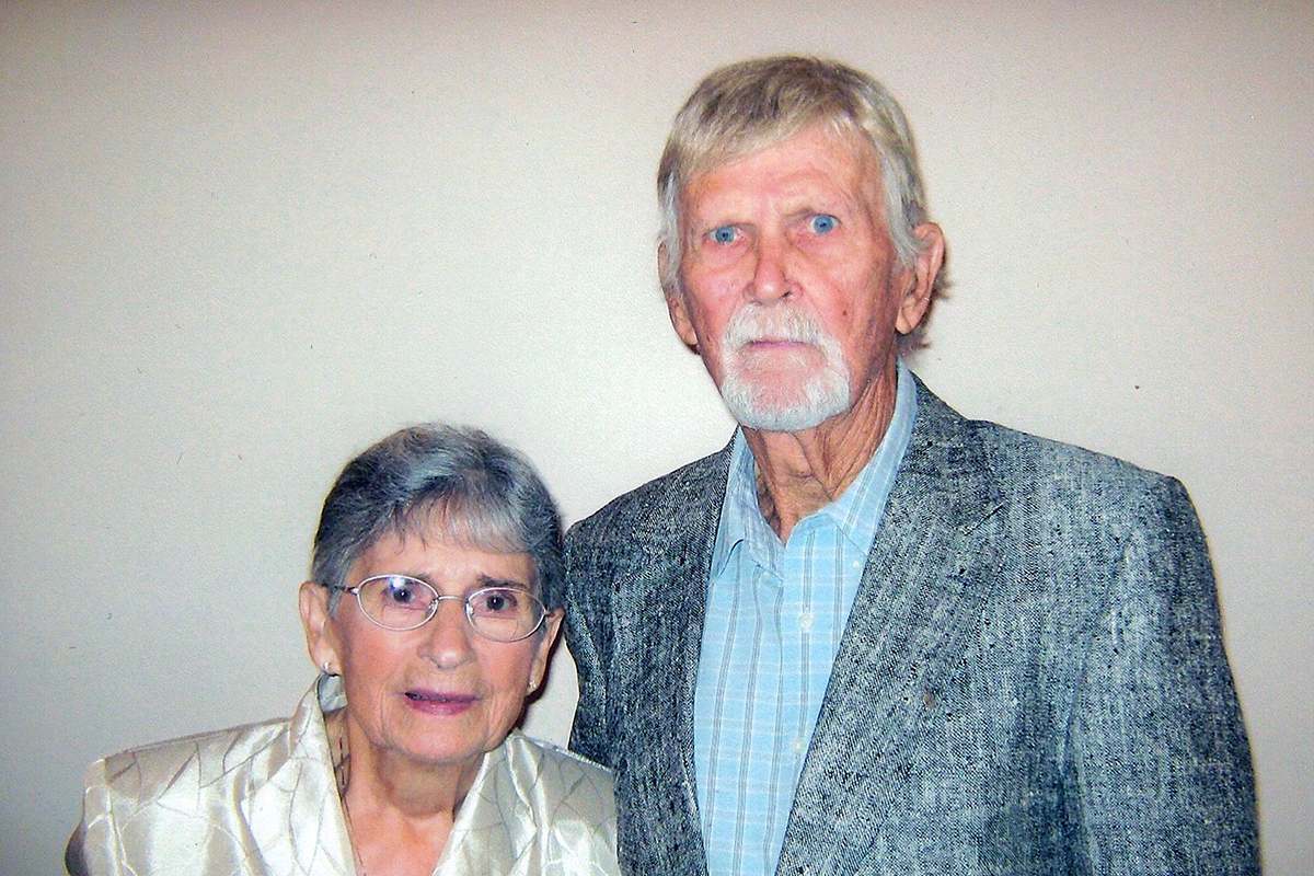 Maxine and brother Paul Edwin Stancil on March 28, 2011, in Marietta, Georgia.