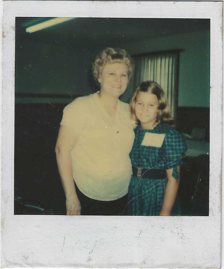 Young Julia Godwin with her grandmother Nona Belle
