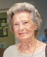 Thelma Stancil Pipkin at the 2002 Stancil Family Reunion.