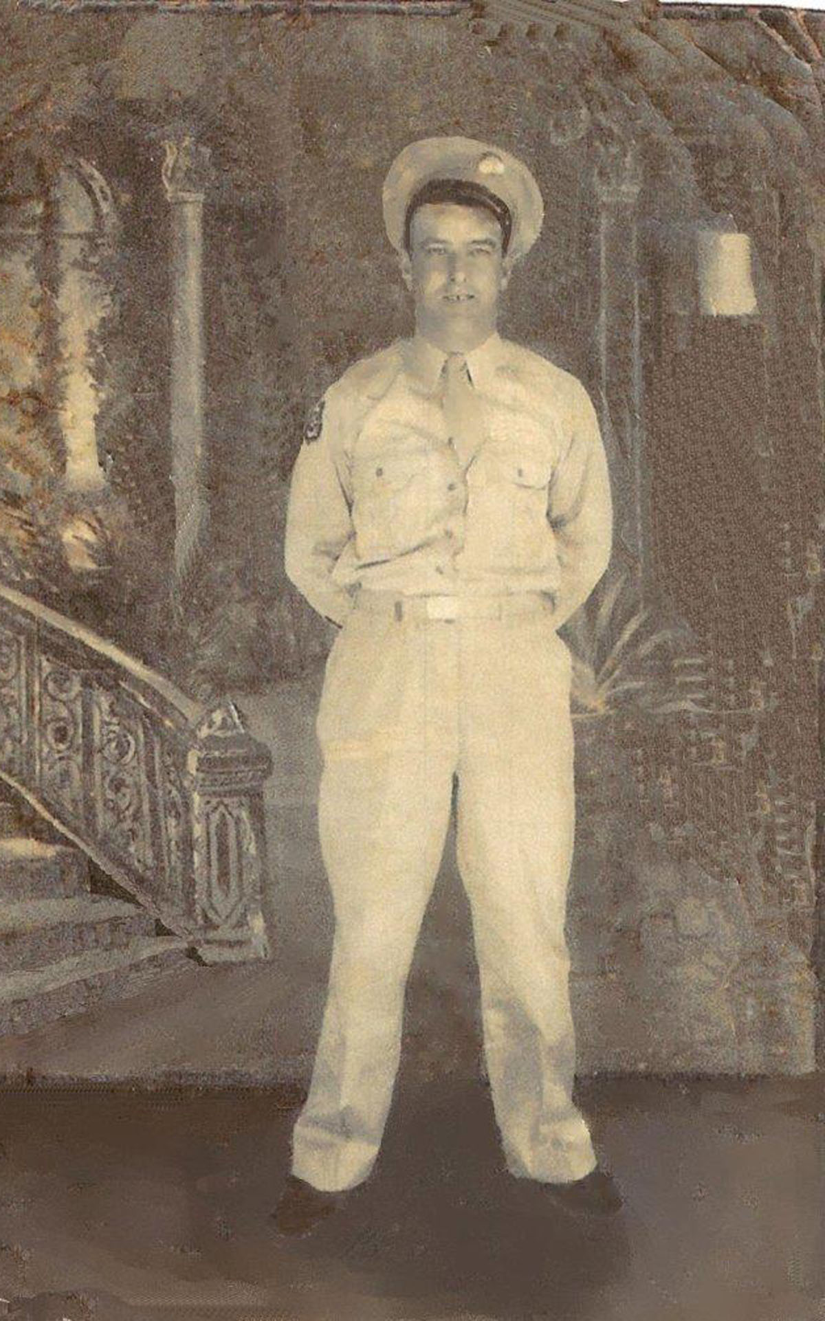 Jerome Clinton Kelly served as a military policeman during World War II. He was married to Mildred Ruth Stancil Kelly.