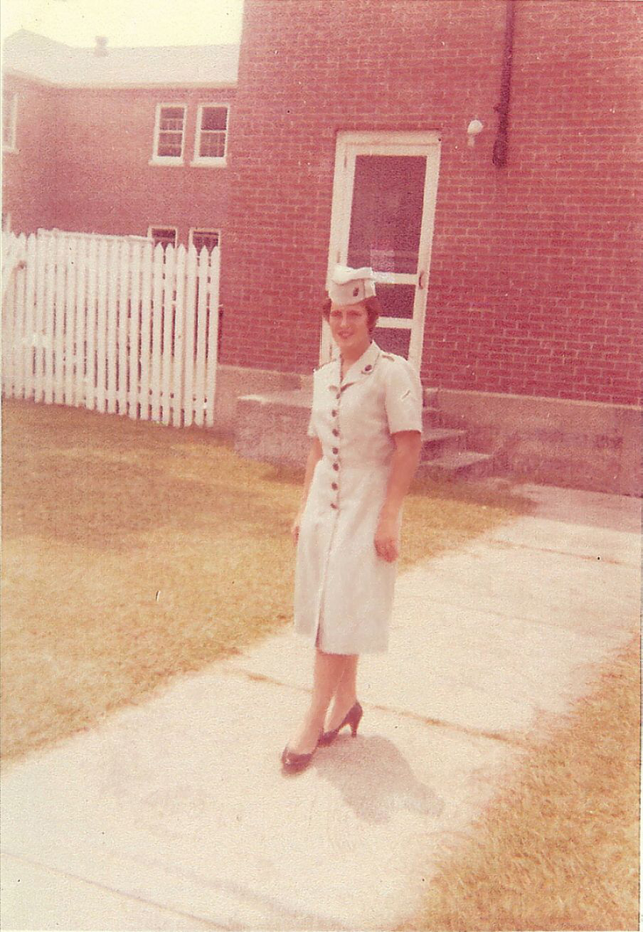 Linda Joyce Kelly served in the Marine Corps from July 7, 1961, to July 6, 1964.